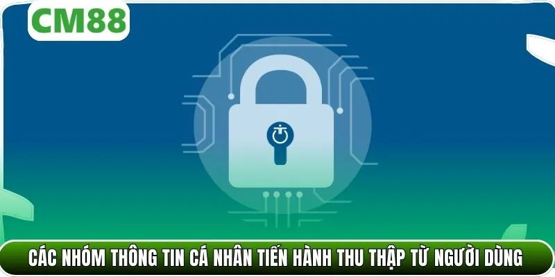 Các nhóm thông tin cá nhân tiến hành thu thập từ người dùng